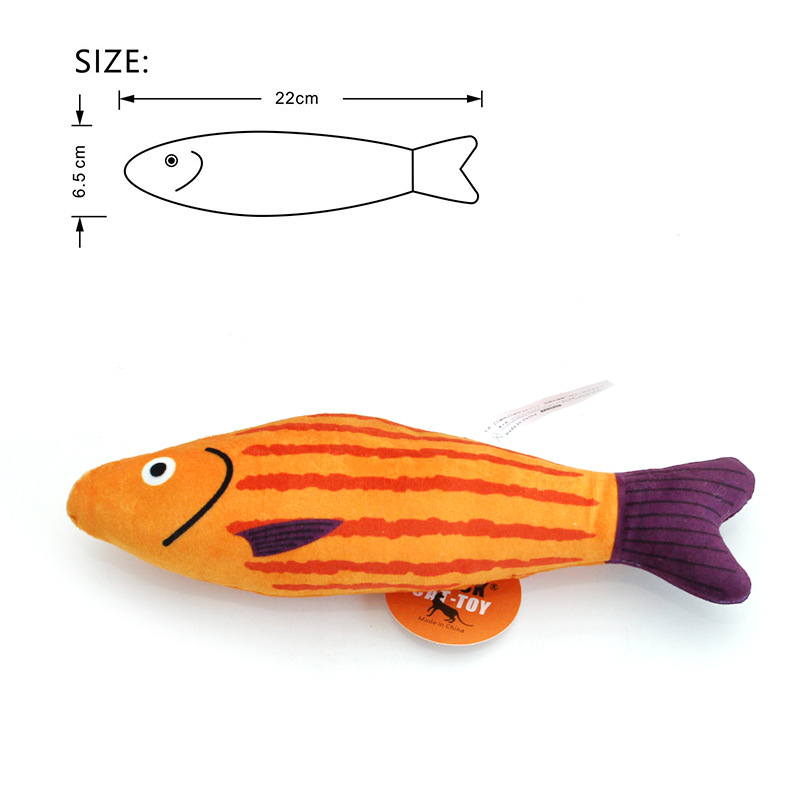 Buzzing Fish Cat Toy - Catnip