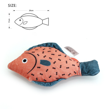 Buzzing Fish Cat Toy - Catnip